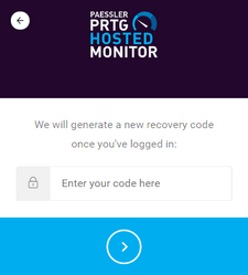 Enter Recovery Code Enter Recovery Code