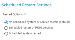 Scheduled Restart Settings
